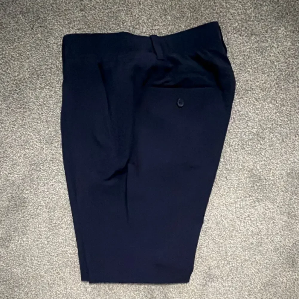 Under Armour Men's Blue Slim Fit Stretch Flat Front Pants 34